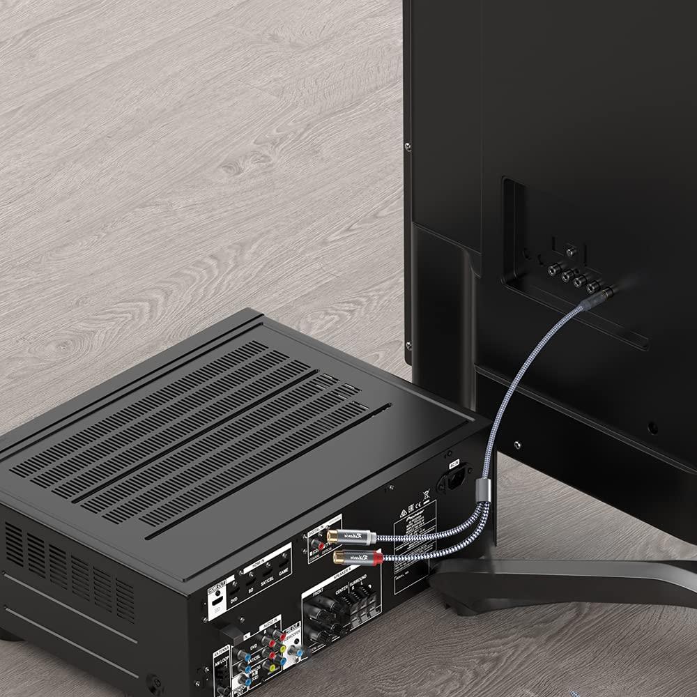 Cable Divisor RCA RIKSOIN 1 Macho 2 Hembras 28 cm Audio