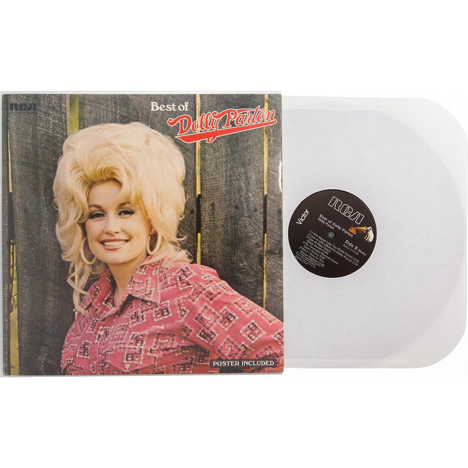 100 Fundas Internas de Vinilo LP Invest In Vinyl 12" Marfil 80 GSM