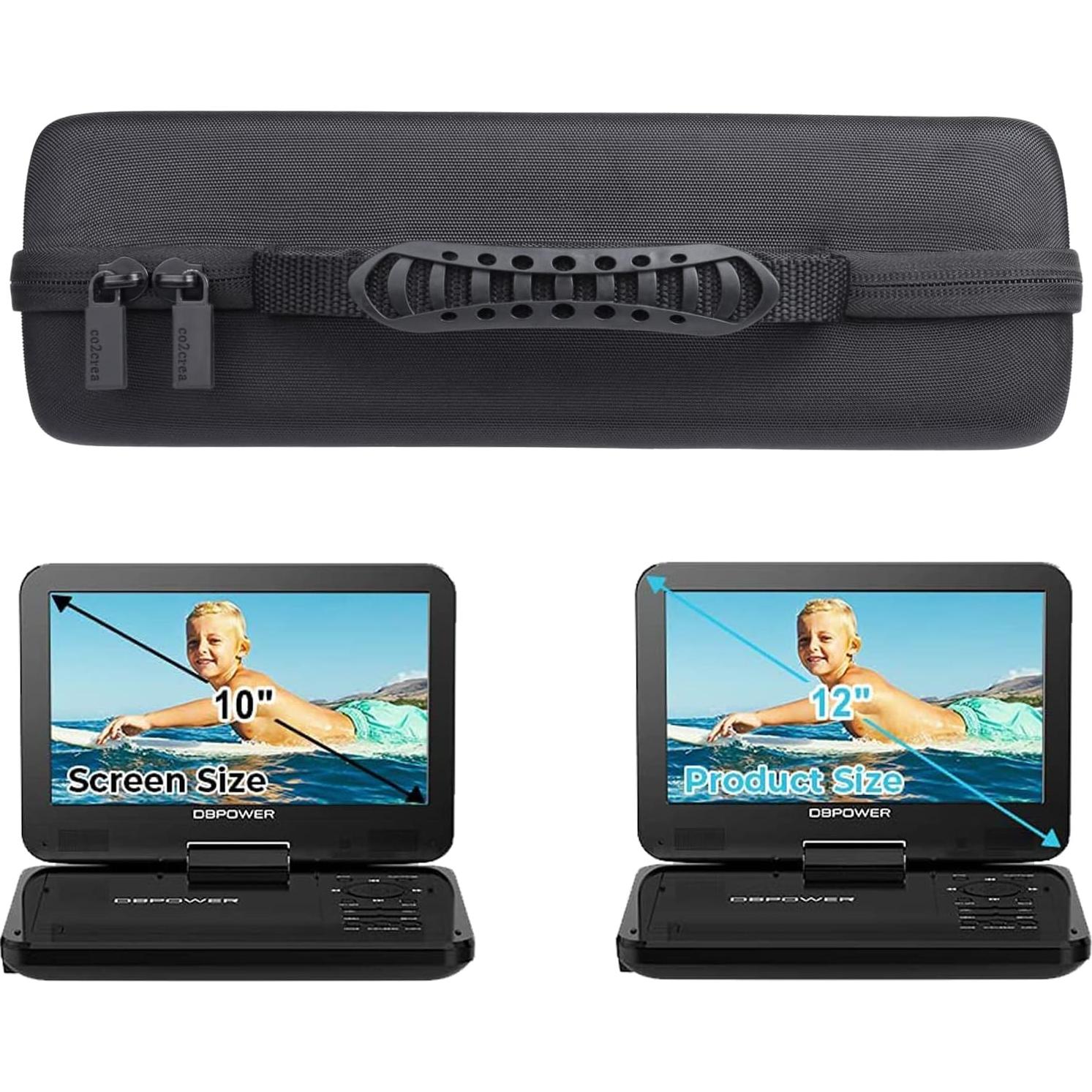 Funda Dura co2CREA para Reproductor DVD Portátil DBPOWER 12"