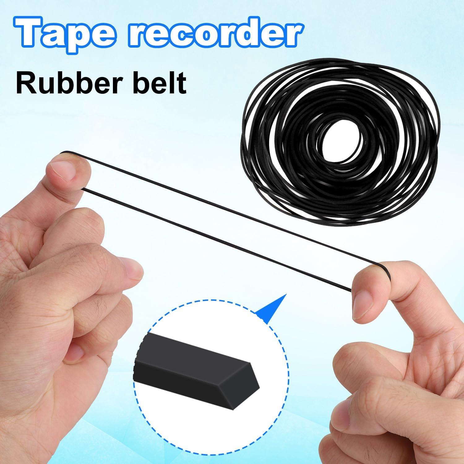 50 Correas de Goma para Grabadora Penitue 1mm Duraderas