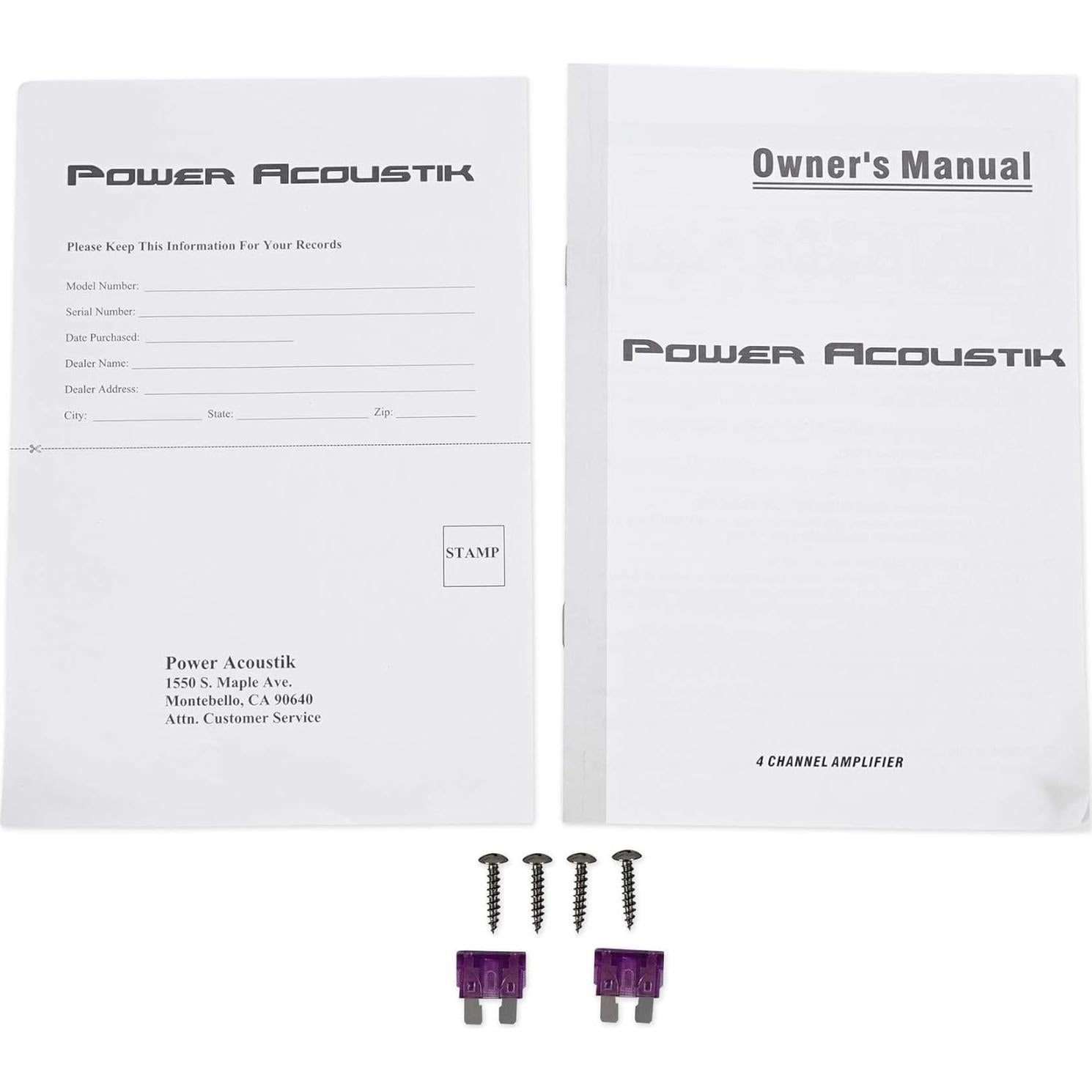 Amplificador de Estéreo para Automóvil Power Acoustik RE4-2000D 2000W 4 Canales