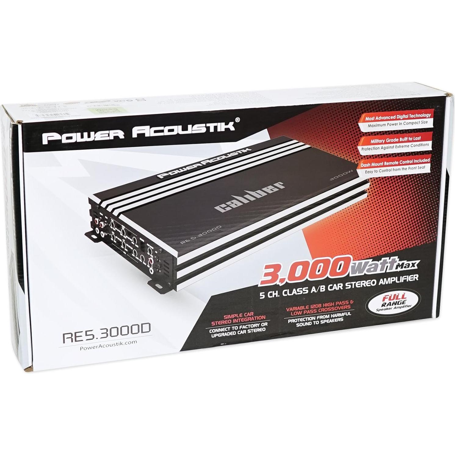 Amplificador de Estéreo para Automóvil Power Acoustik RE4-2000D 2000W 4 Canales