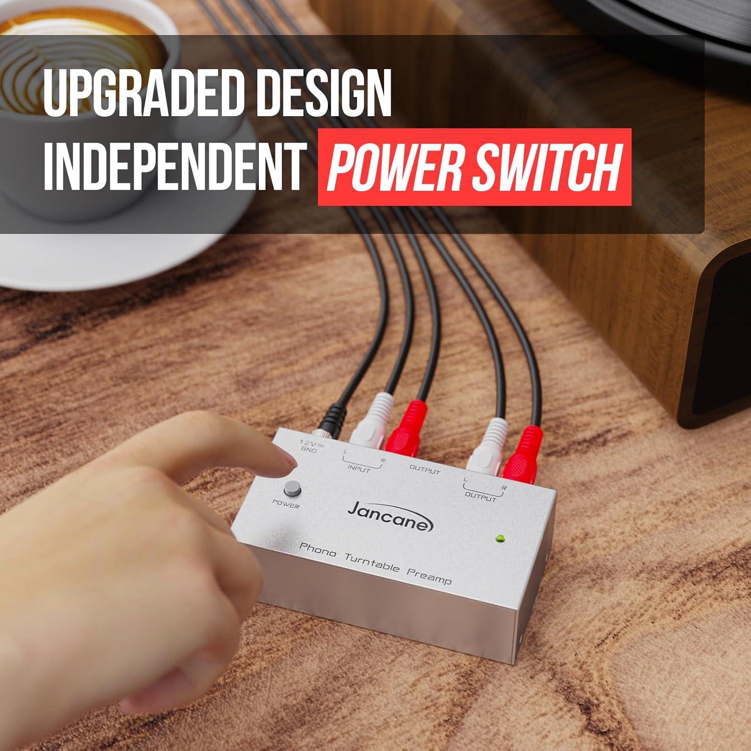 Preamplificador de Phono Jancane AU224 RCA 340g