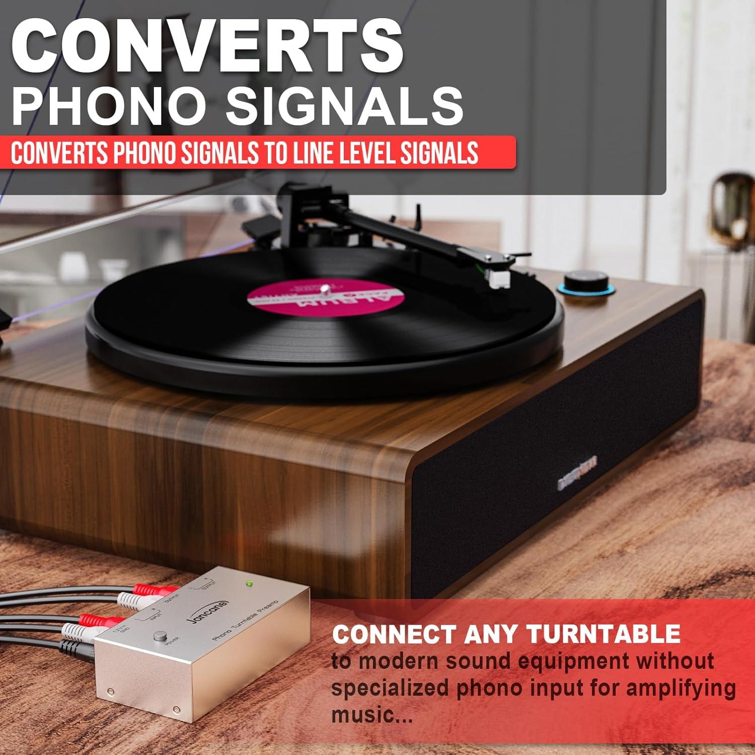 Preamplificador de Phono Jancane AU224 RCA 340g