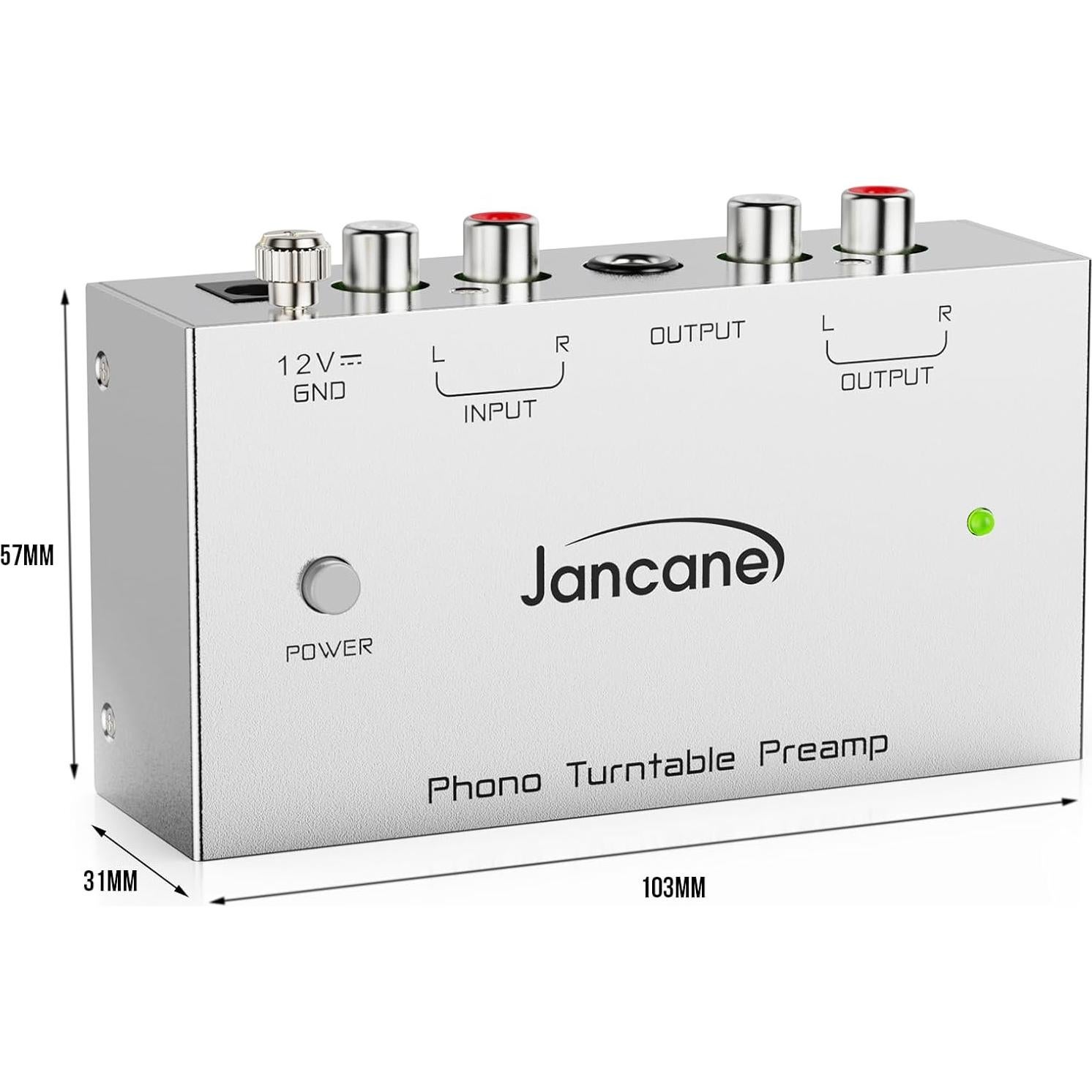 Preamplificador de Phono Jancane AU224 RCA 340g