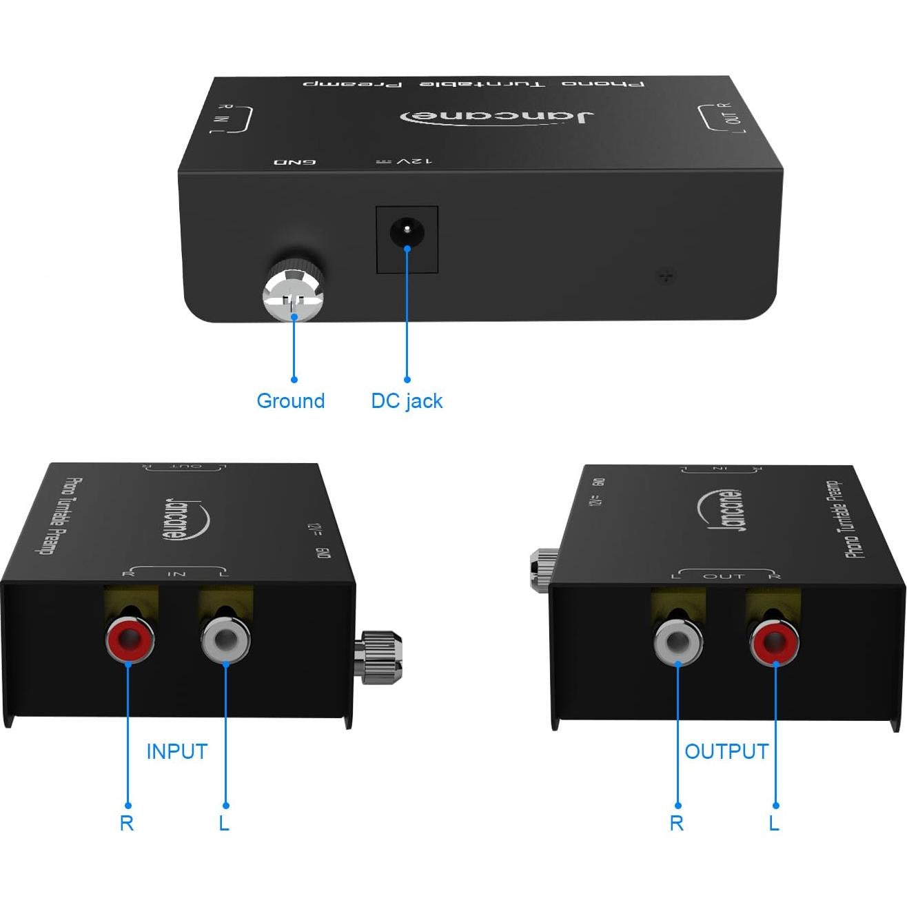 Preamplificador de Fonógrafo Cotsoco RCA Estéreo 12V