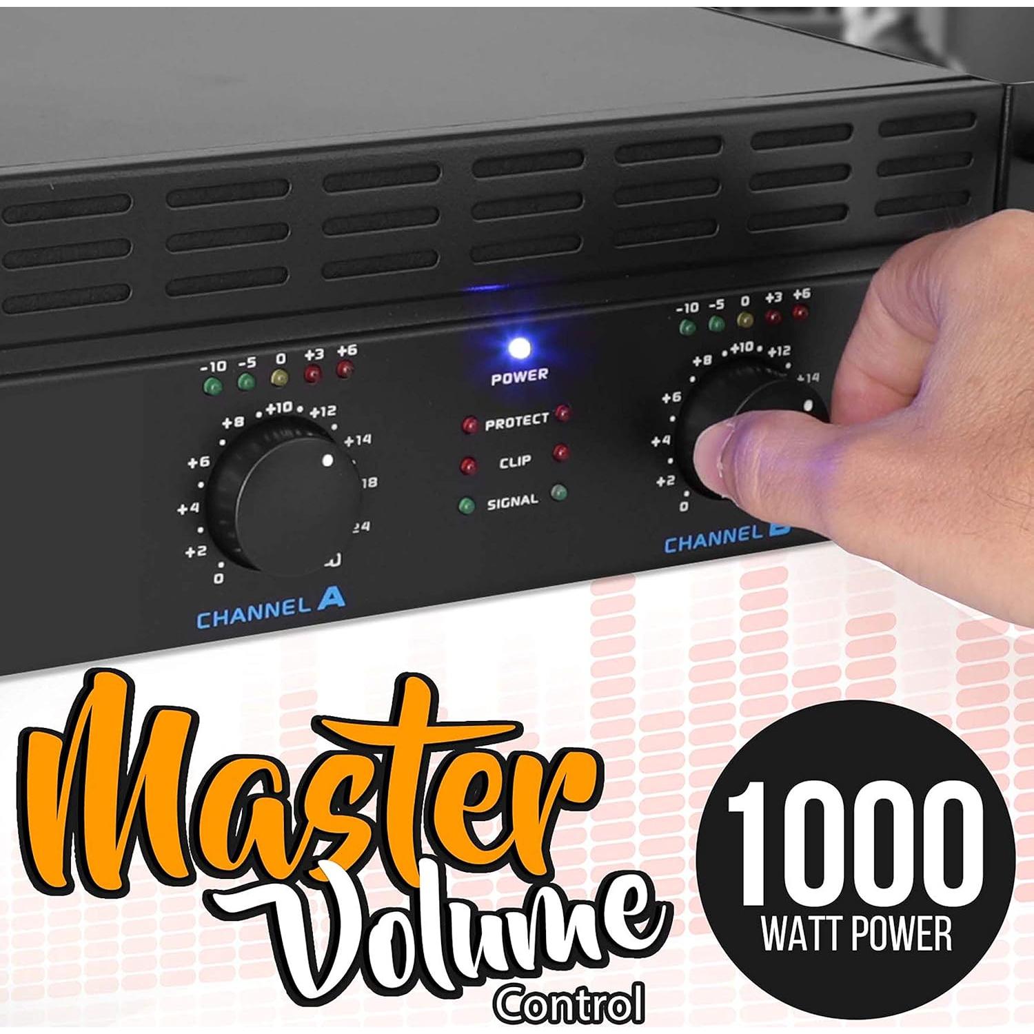 Amplificador de Potencia Bluetooth Pyle PTA1000 1000W 2 Canales