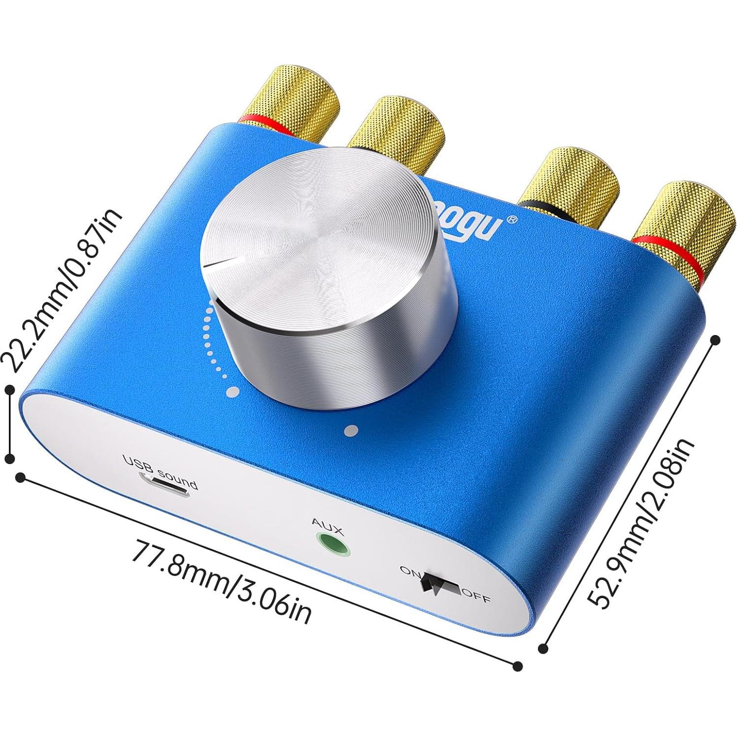 Amplificador Digital Bluetooth 5.0 Facmogu F900S 80W+80W