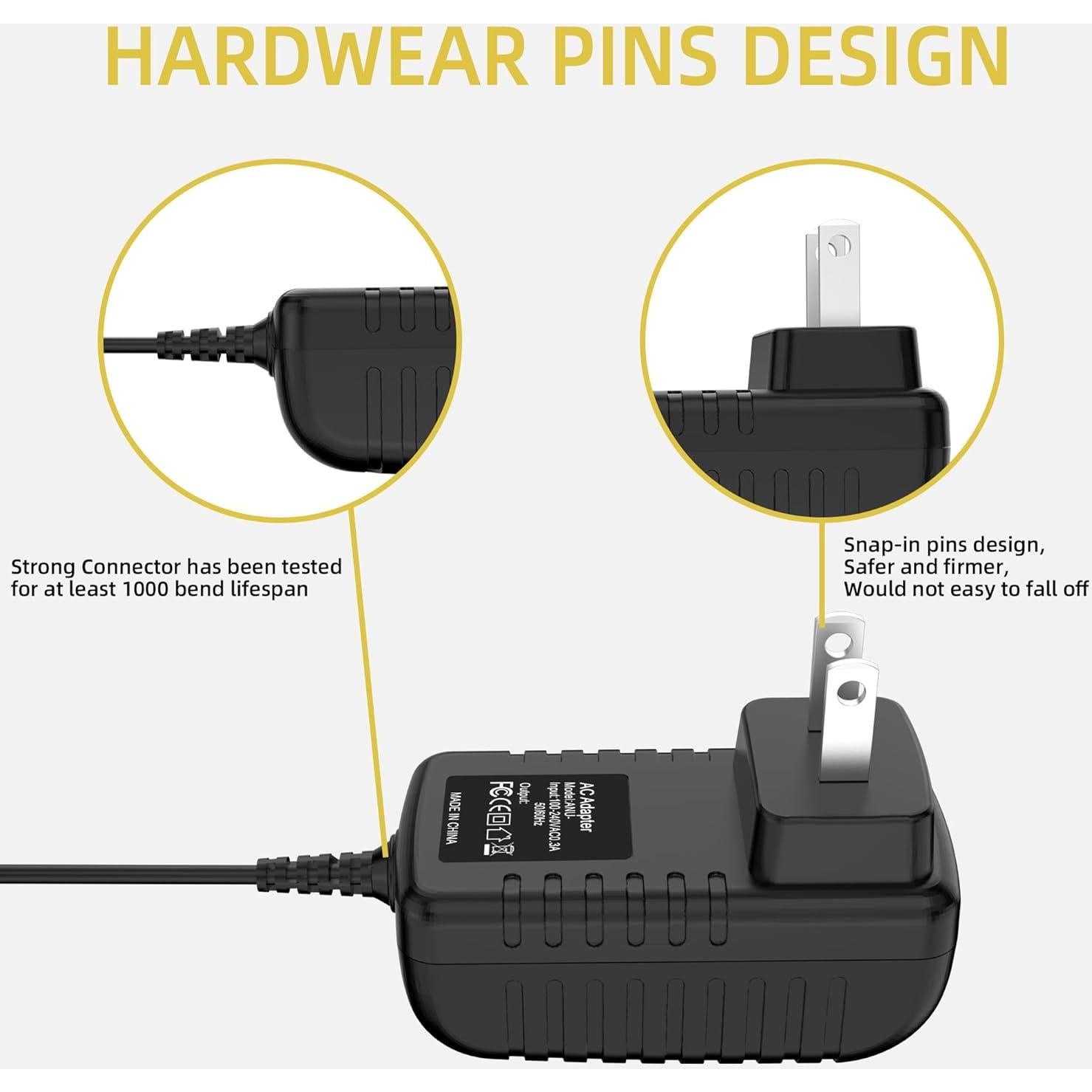 Adaptador AC/DC 9V 1A para Tocadiscos Crosley CR8005