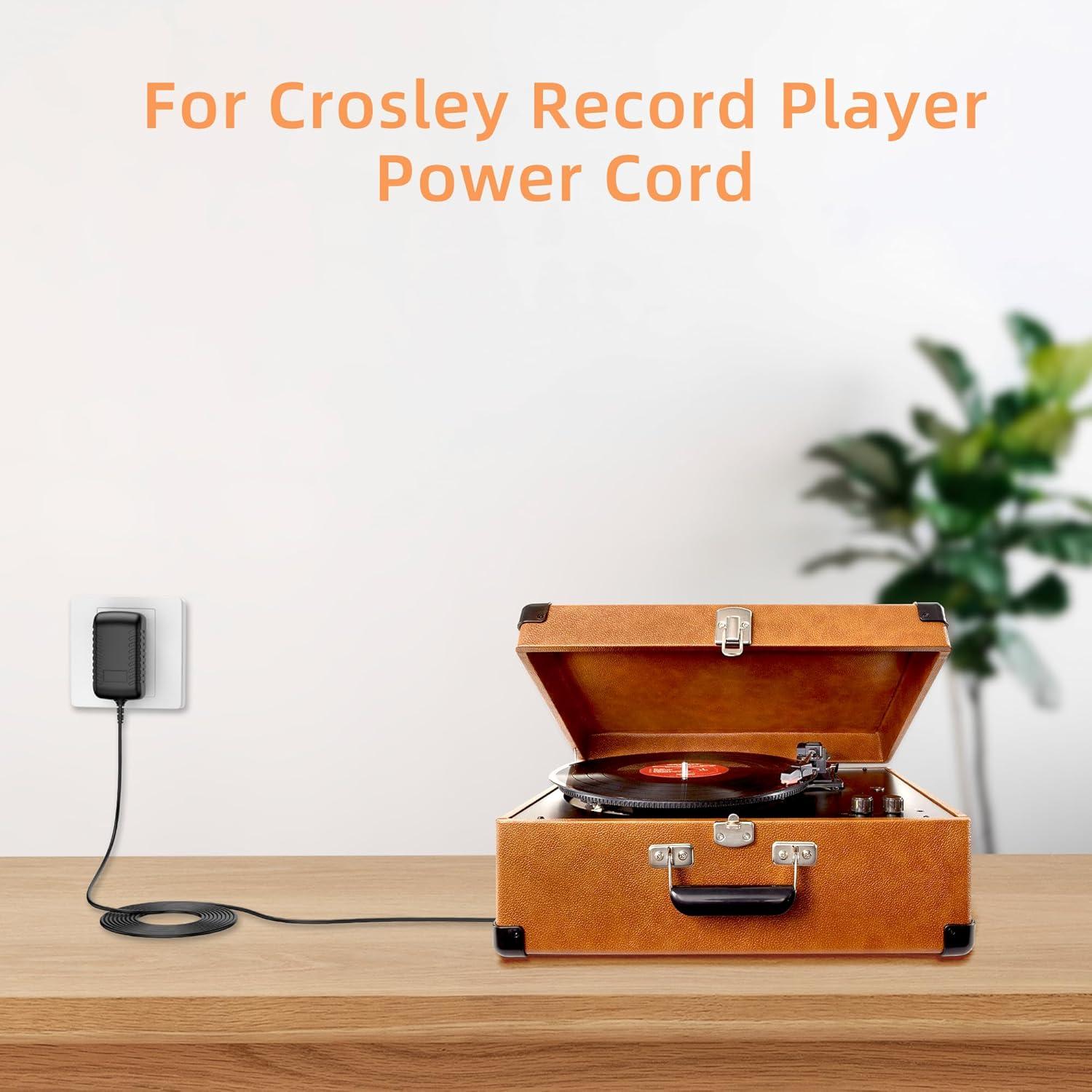 Adaptador AC/DC 9V 1A para Tocadiscos Crosley CR8005