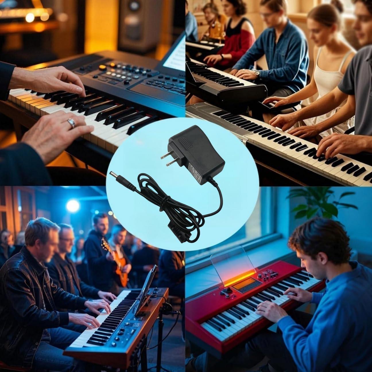 Adaptador de Cargador 12V para Teclados Yamaha PSR YPG YPT