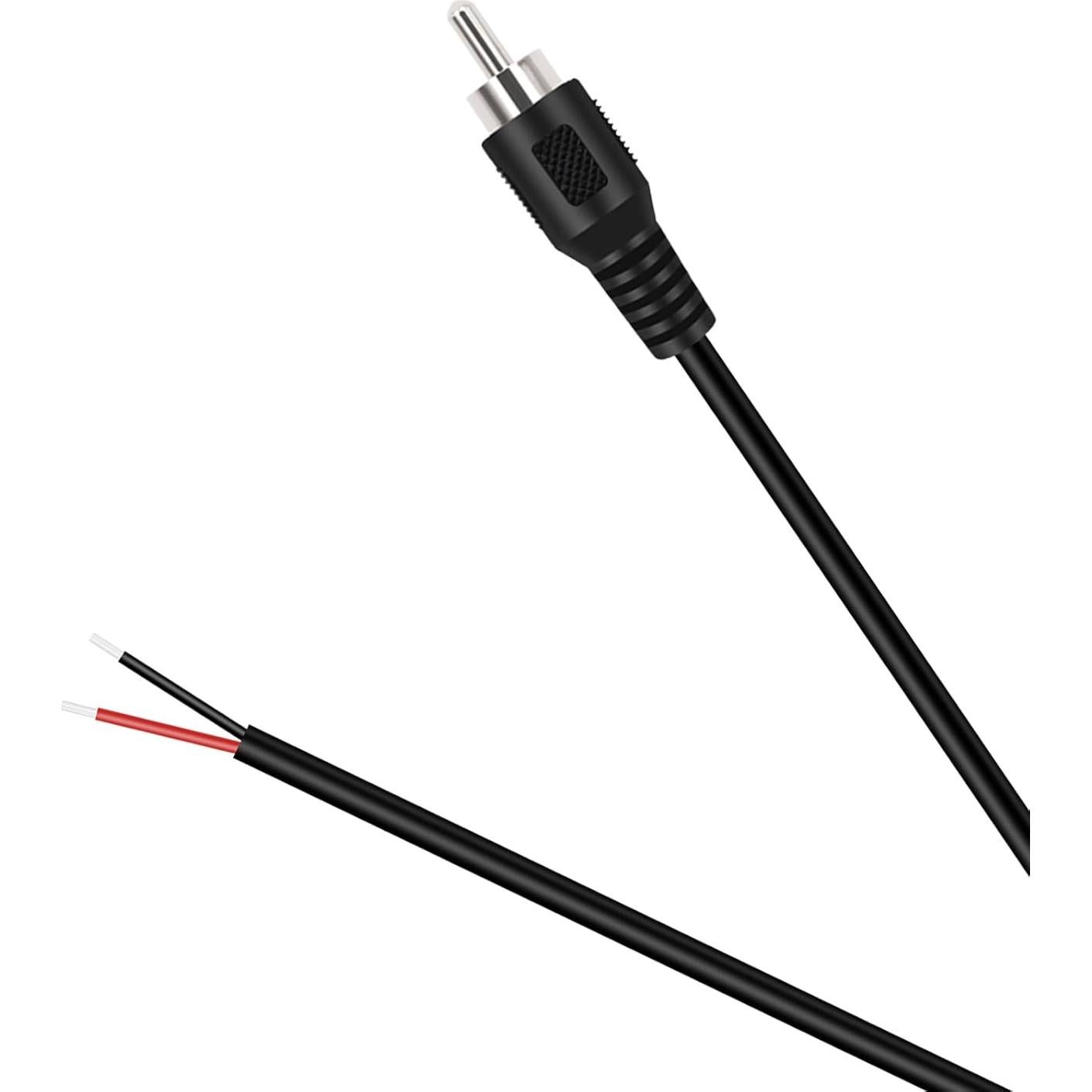 Adaptador RCA Macho a Cable de Altavoz Fancasee 2-Pack 27.94 cm