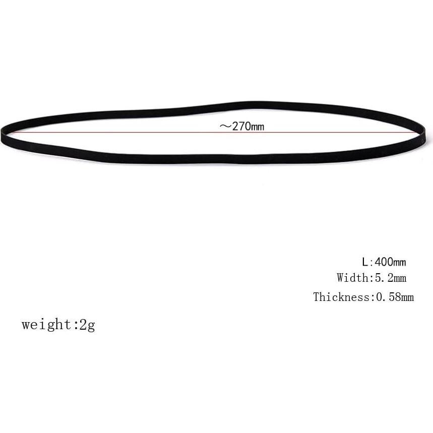 Cinturón de goma para tocadiscos 54 cm - Reemplazo duradero