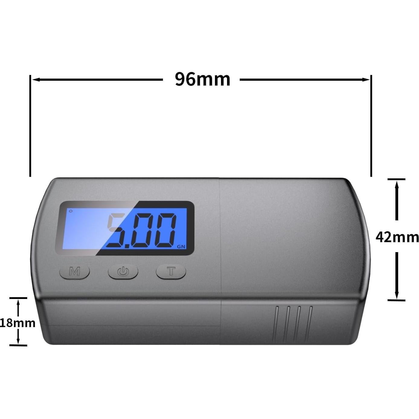 DIGITNOW Escala Digital de Fuerza de Estiló 0.01g/5g LCD Azul