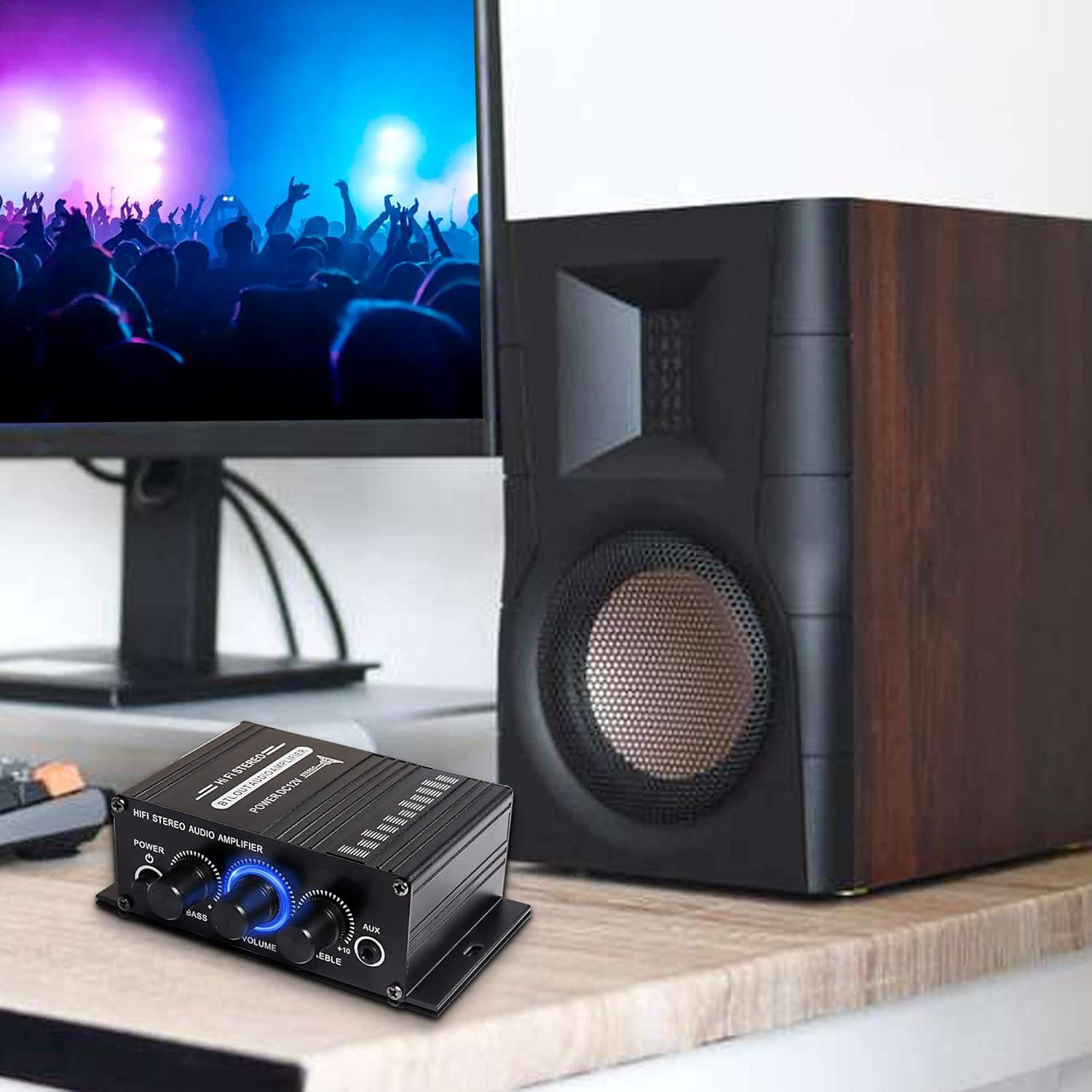 Amplificador de Audio Estéreo HiFi Yingtuyou AK-270 12V 20W