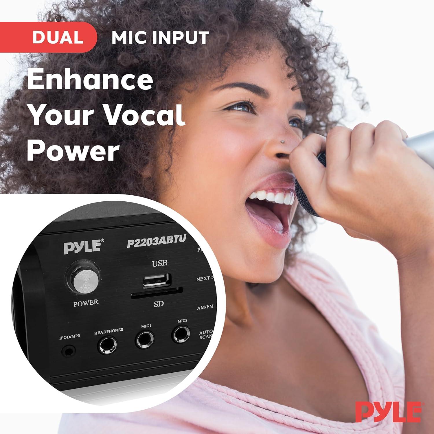 Amplificador de Potencia Pyle P2203ABTU - 2000W Bluetooth 4 Canales