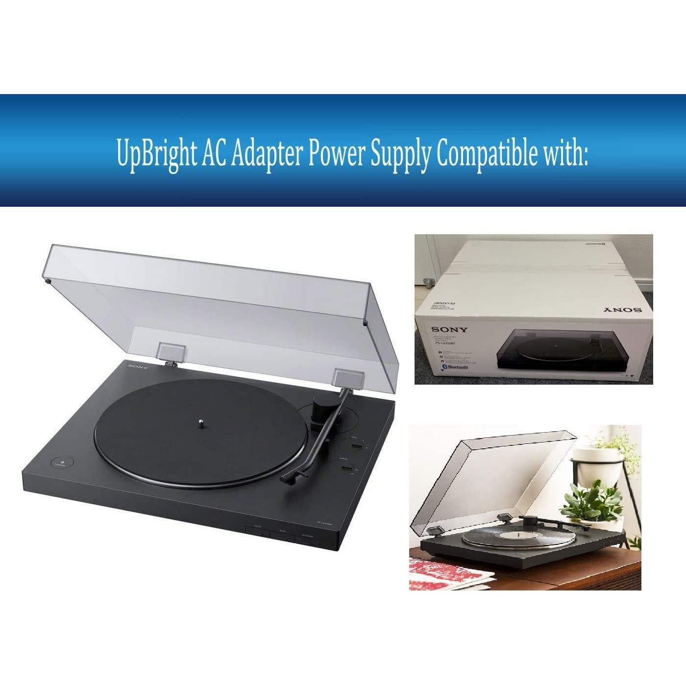 Adaptador de CA UpBright 12V para Tornamesa Sony PS-LX310BT