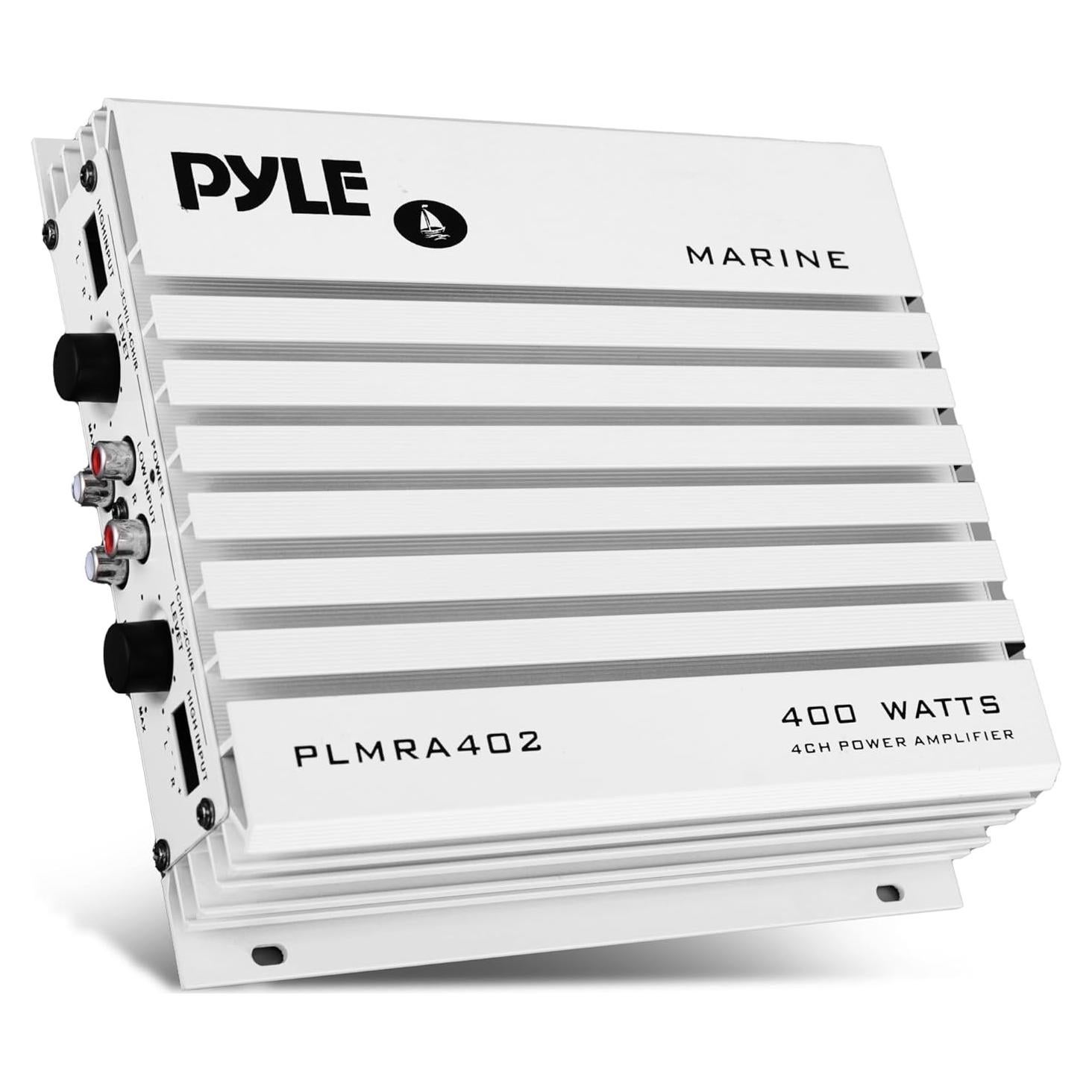Amplificador Marino Pyle PLMRA402 400W 4 Canales Impermeable