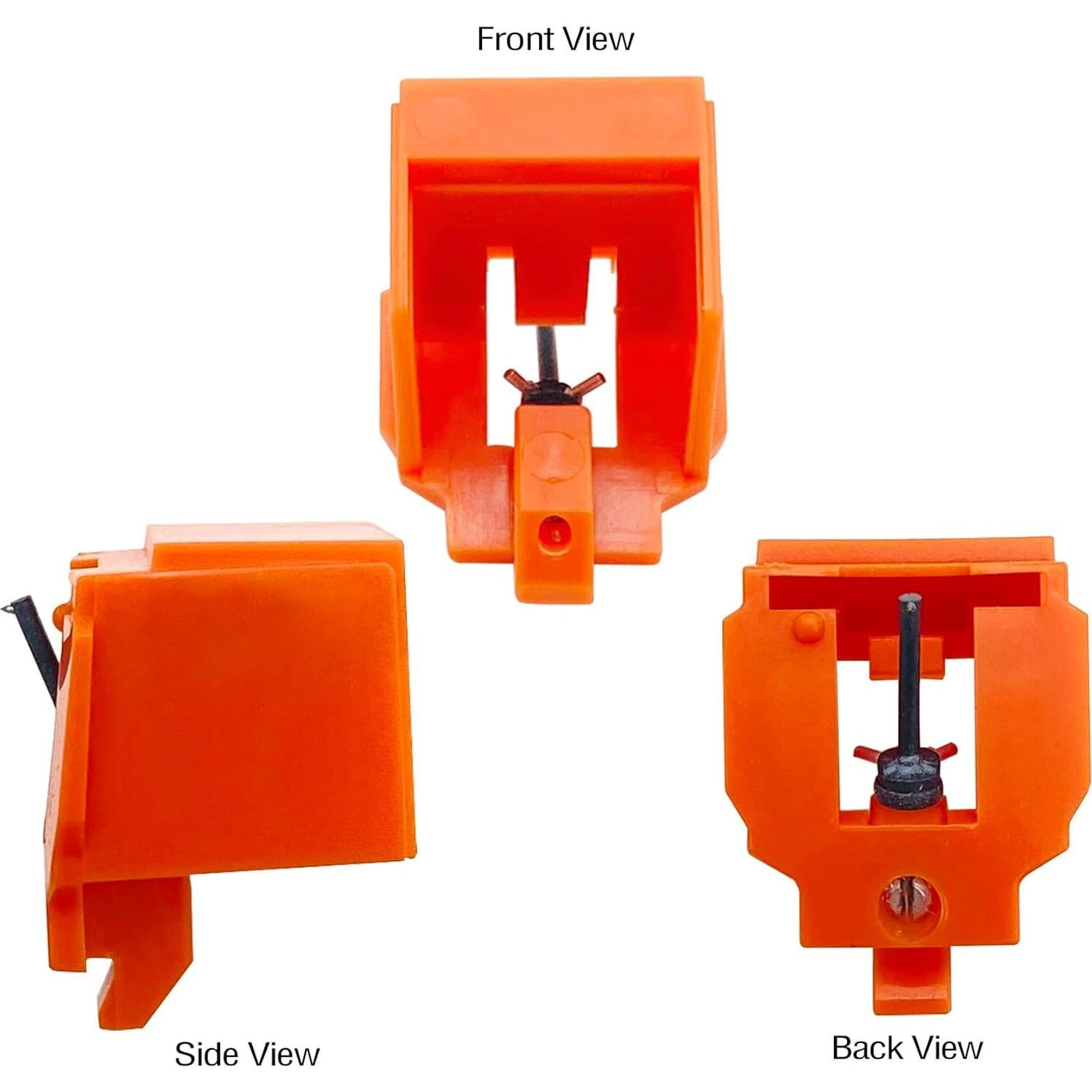 Agujas de Tocadiscos ATN3600L Naranjas + Cepillo - 2 PCS