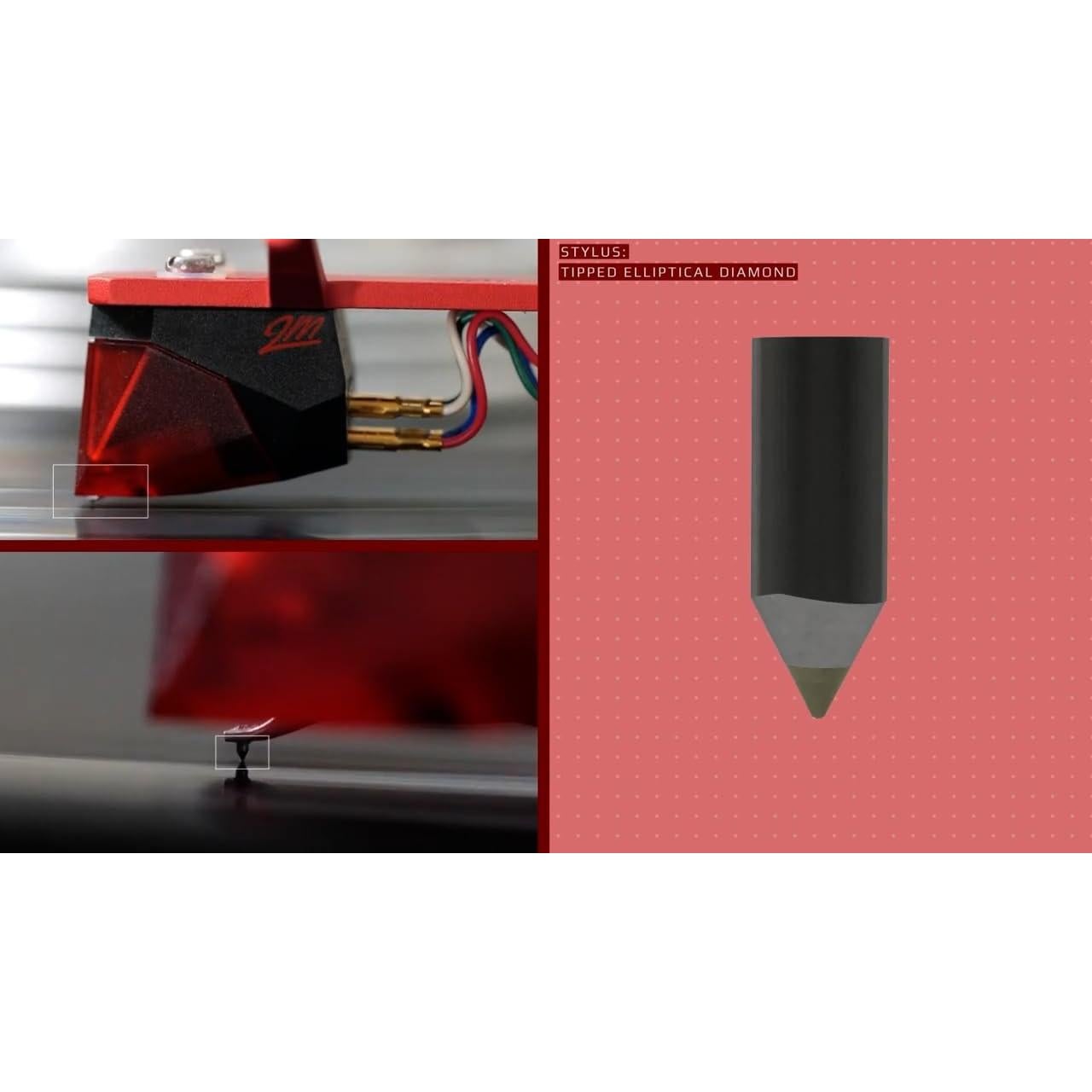 Cabezal de Pickup Ortofon 2M Rojo Premontado SH-4