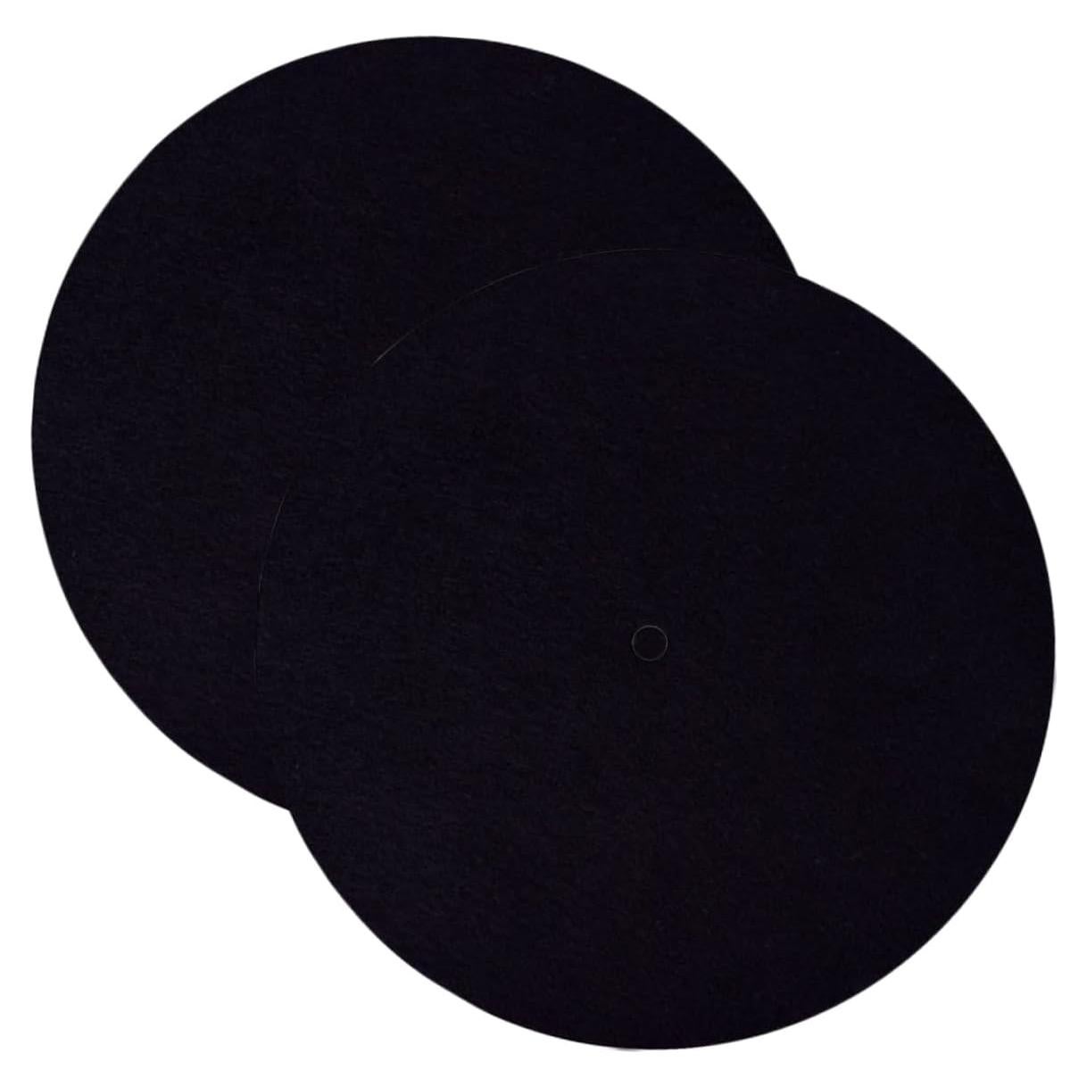 2 Almohadillas Protectores de Discos de Vinilo Fieltro 30cm