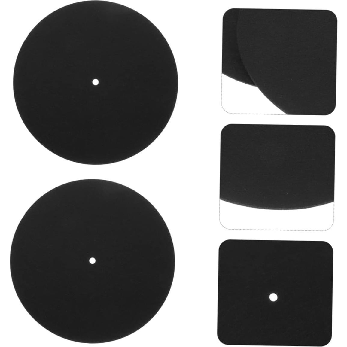 2 Almohadillas Protectores de Discos de Vinilo Fieltro 30cm