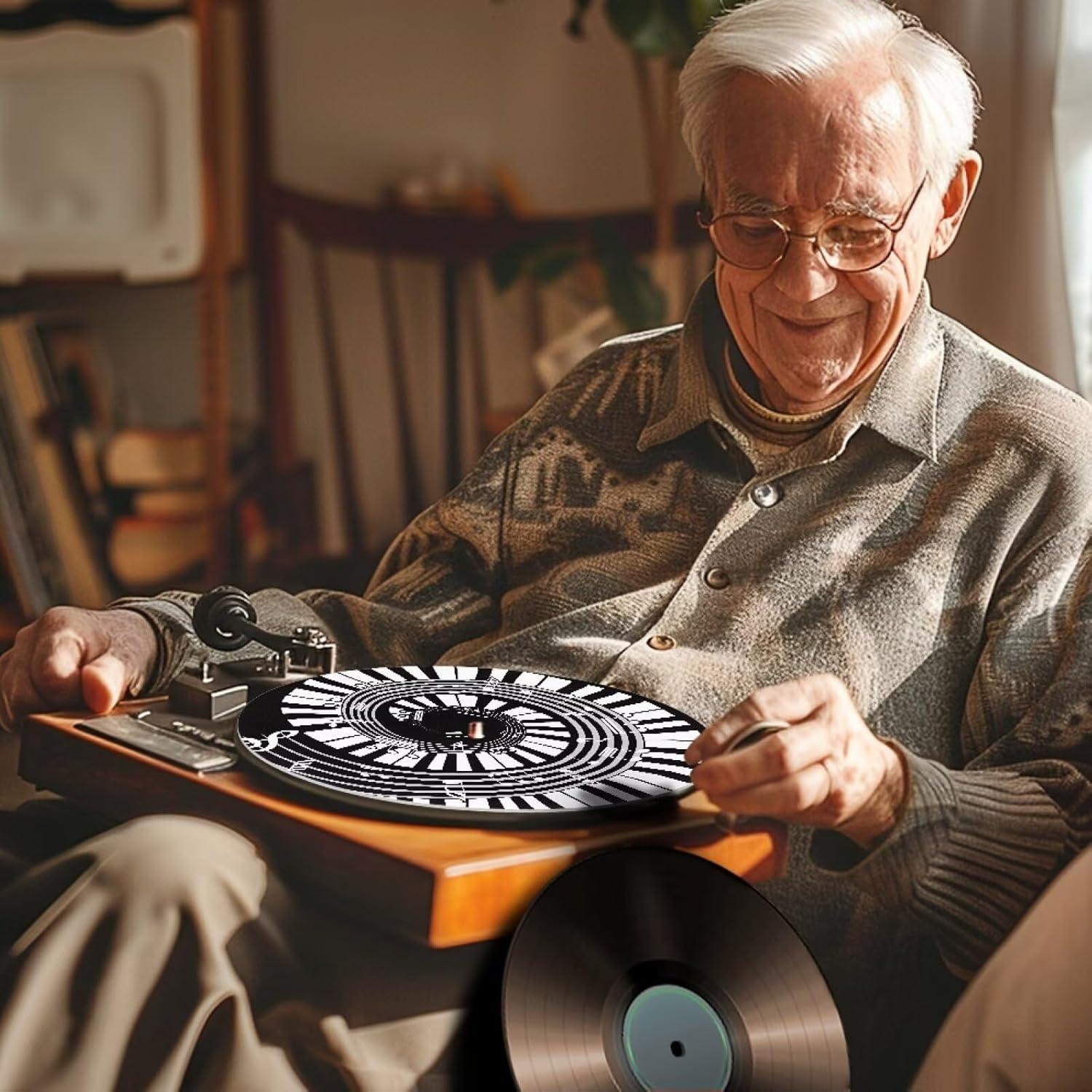 Alfombrilla de Giradiscos ZDCUSTOM 29.5 cm Antideslizante