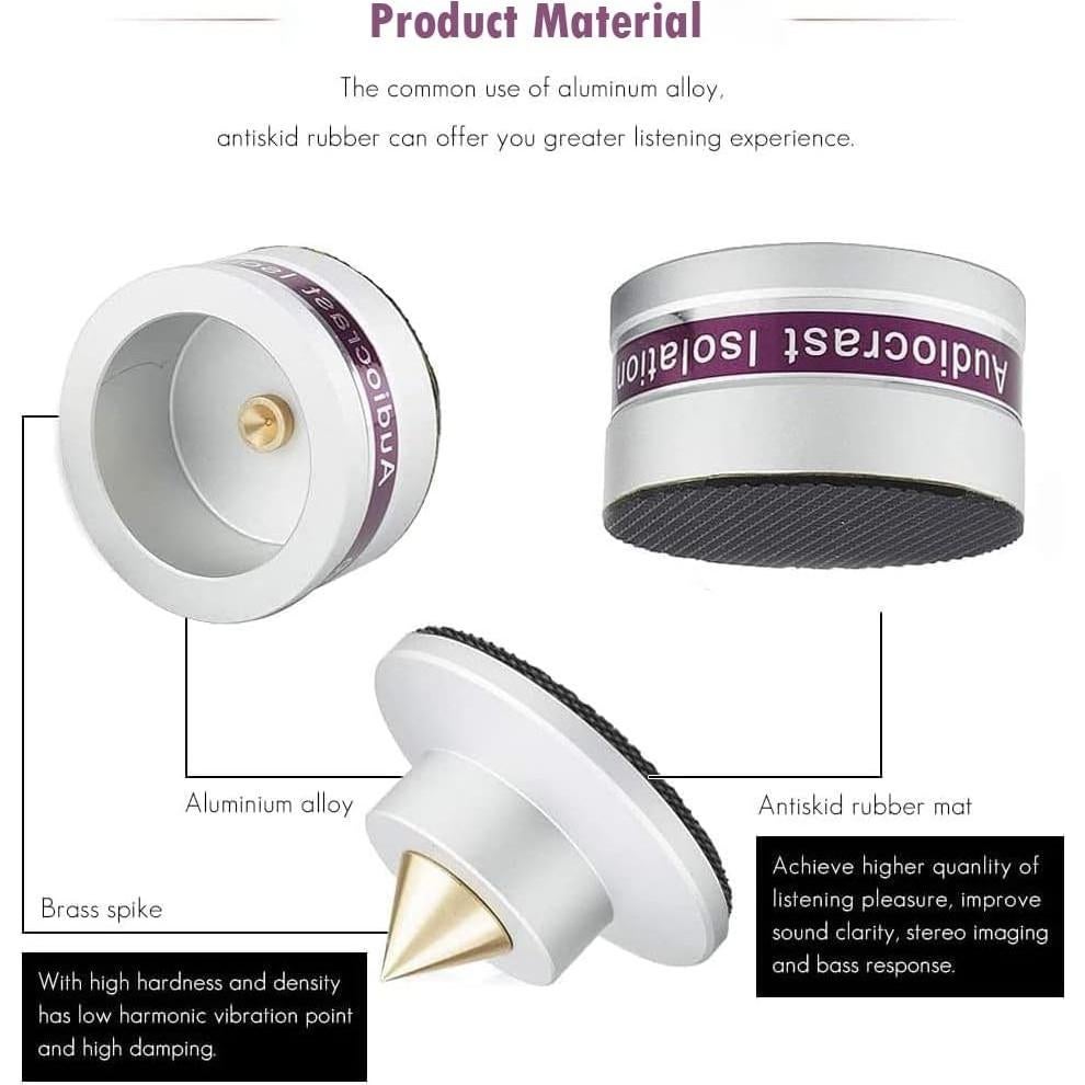 Aisladores de Altavoces Audiocrast IF03S - Picos Antivibración HiFi