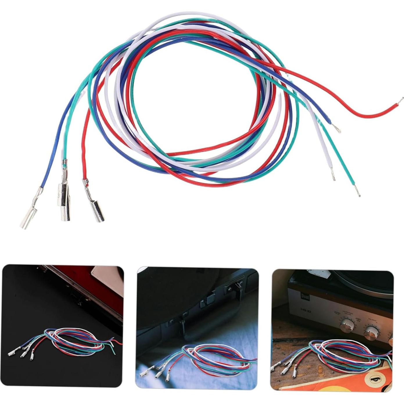 4 Cables de Reemplazo para Cabezal de Fonógrafo Abaodam