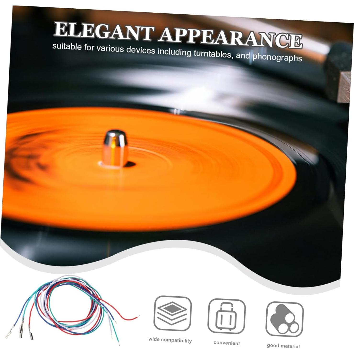 4 Cables de Reemplazo para Cabezal de Fonógrafo Abaodam