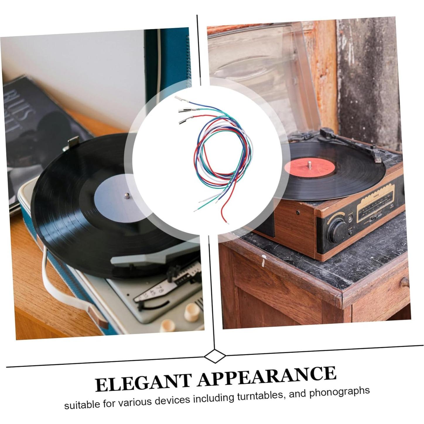 Cables de Reemplazo para Fonógrafo Estéreo BESPORTBLE 4 Piezas