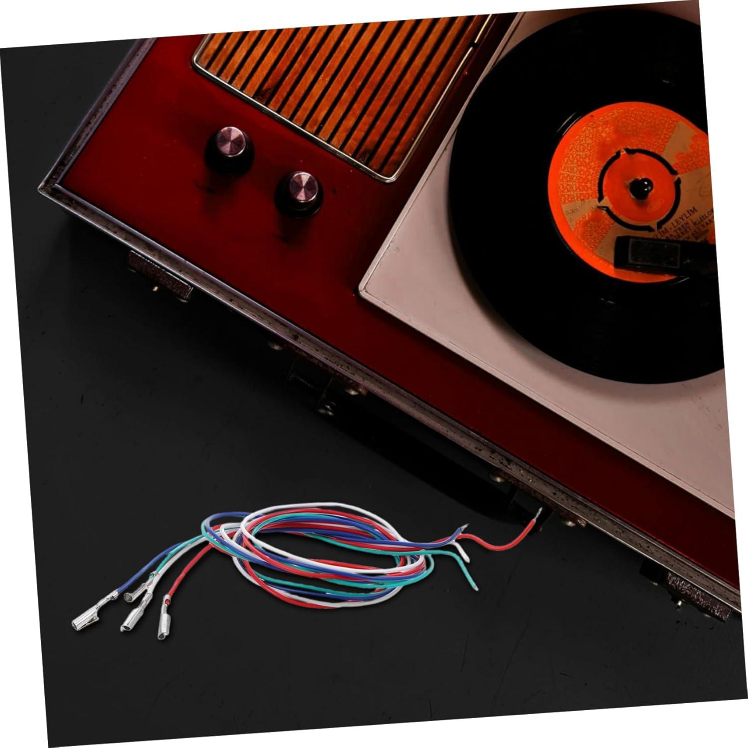 Cables de Reemplazo para Fonógrafo Estéreo BESPORTBLE 4 Piezas
