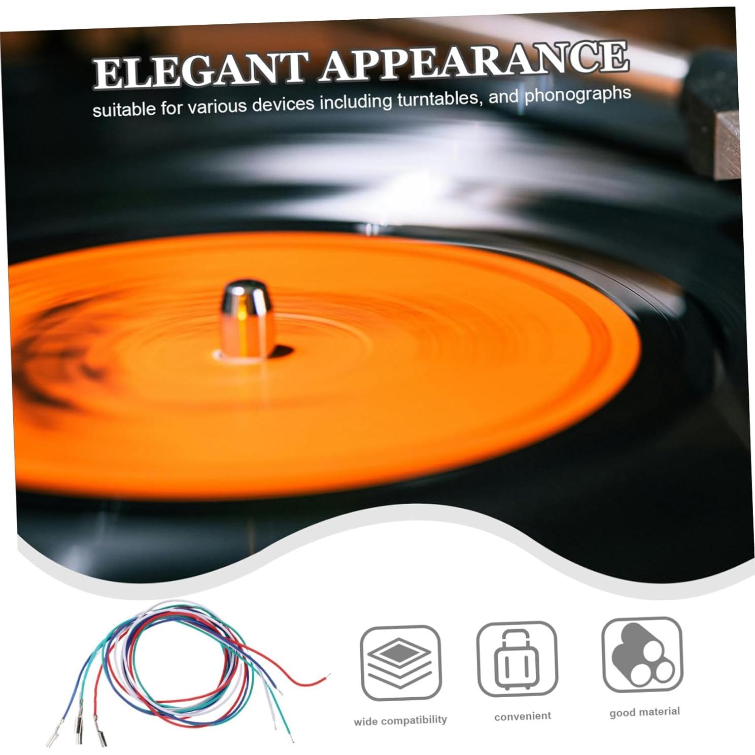 Cables de Reemplazo para Fonógrafo Estéreo BESPORTBLE 4 Piezas