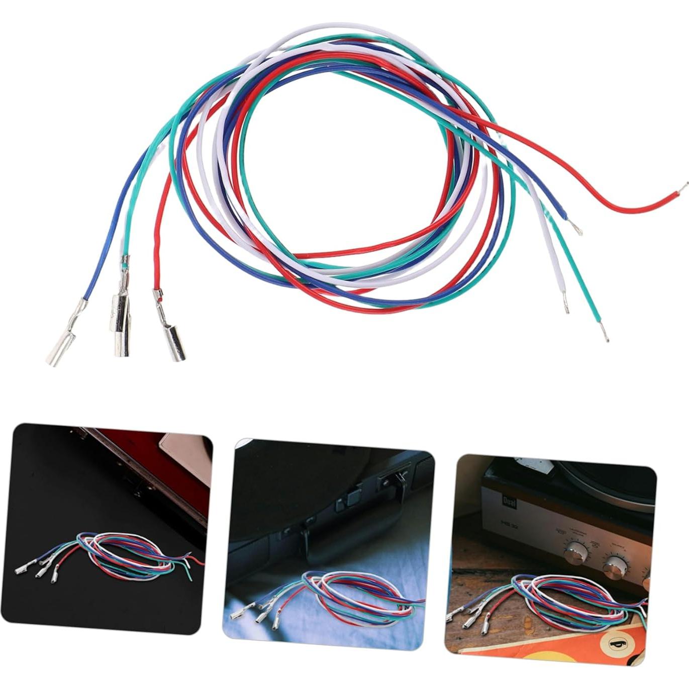 Cables de Reemplazo para Fonógrafo Estéreo BESPORTBLE 4 Piezas