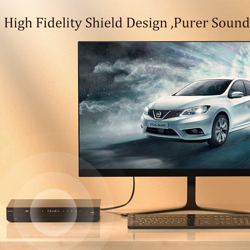 Cable de Audio CHOSEAL 2m 3.5mm a 2 RCA Hi-Fi