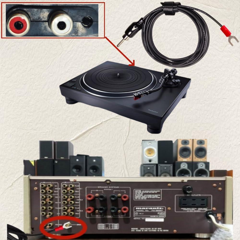 Cable de Tierra Sam&Johnny 1.52m para Tocadiscos Technics