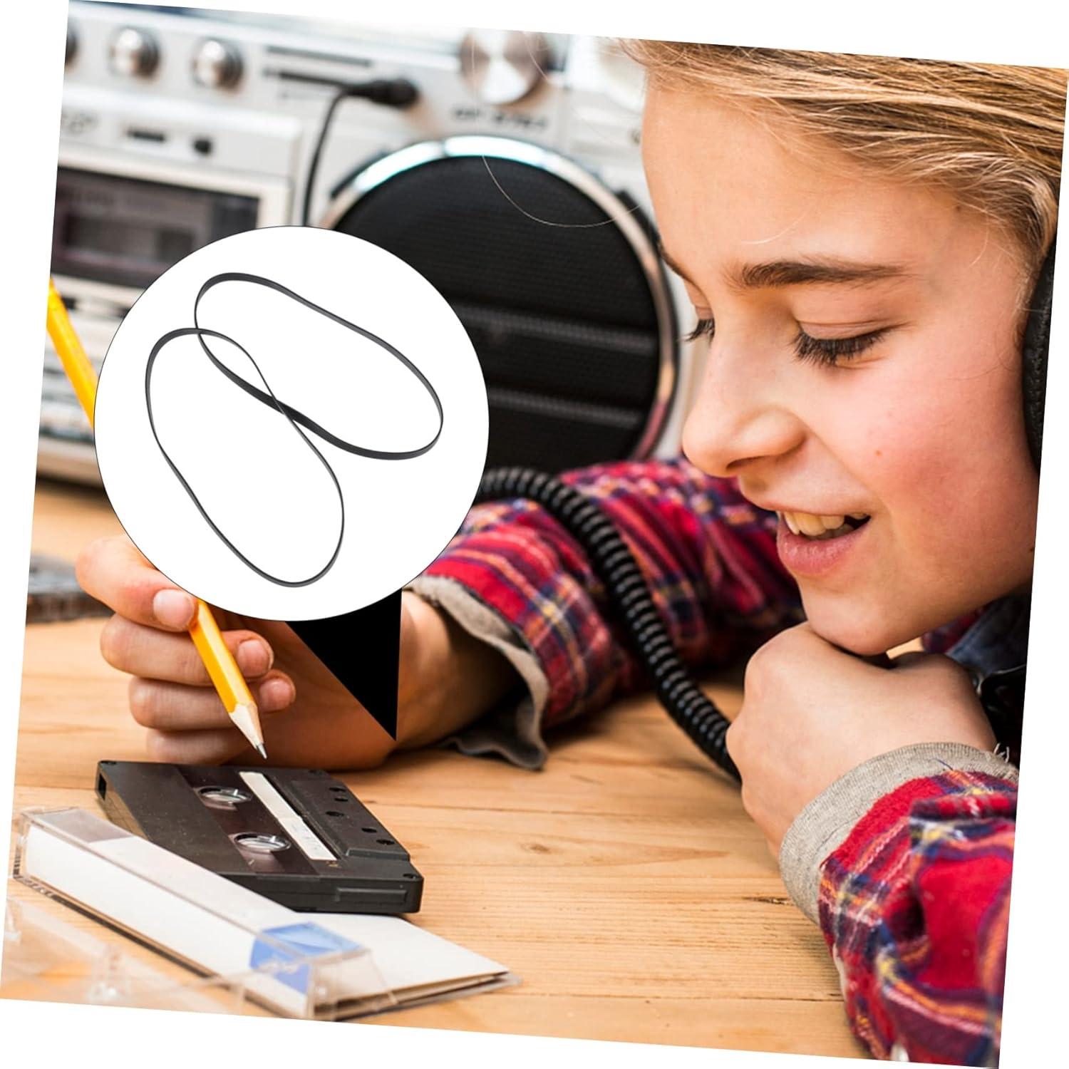 2 Correas de Reemplazo de Goma para Tornamesa KONTONTY 14.8x0.5cm