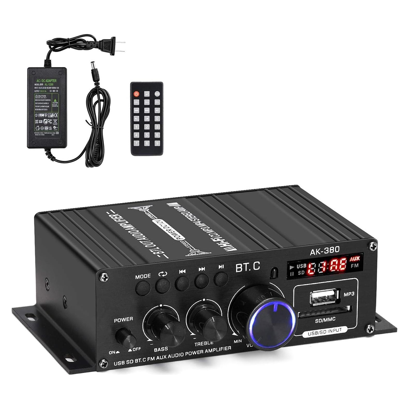 Amplificador de Audio Bluetooth 5.0 Suacopzar AB3004-SL 400W HiFi