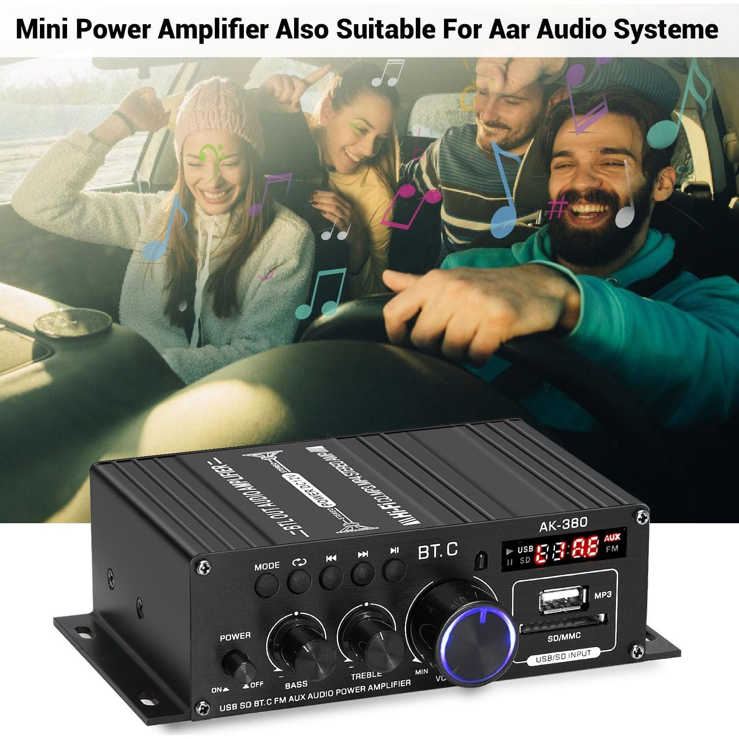 Amplificador de Audio Bluetooth 5.0 Suacopzar AB3004-SL 400W HiFi