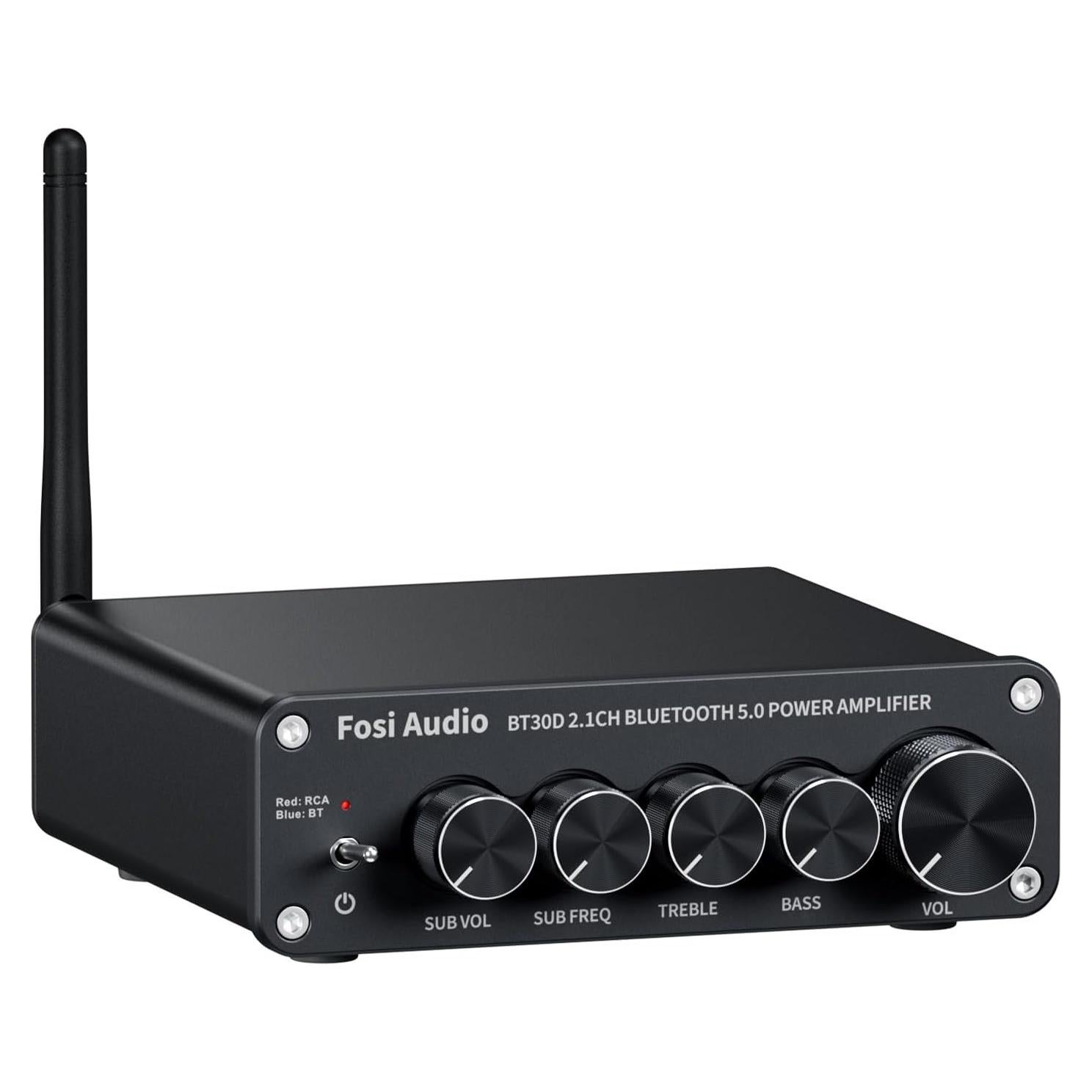 Amplificador Estéreo Bluetooth 5.0 Fosi Audio BT30D 50W x2+100W