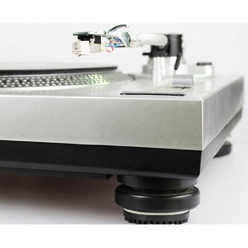 4 Almohadillas de Aislamiento de Goma MOUDOAUER para Tocadiscos