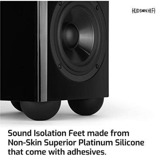 Pies de Aislamiento de Silicona Hudson Hi-Fi - 4 Piezas Antideslizantes