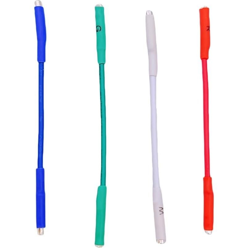 Cables de Cartucho a Cabezal de Giradiscos Plata OFC 50mm