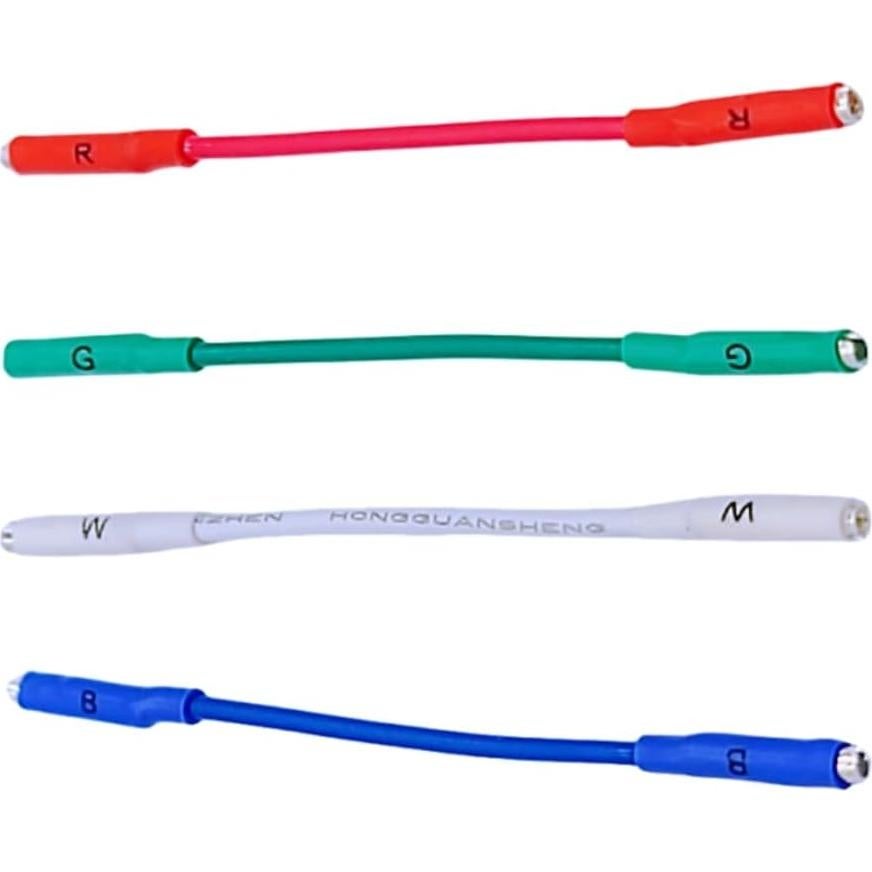 Cables de Cartucho a Cabezal de Giradiscos Plata OFC 50mm