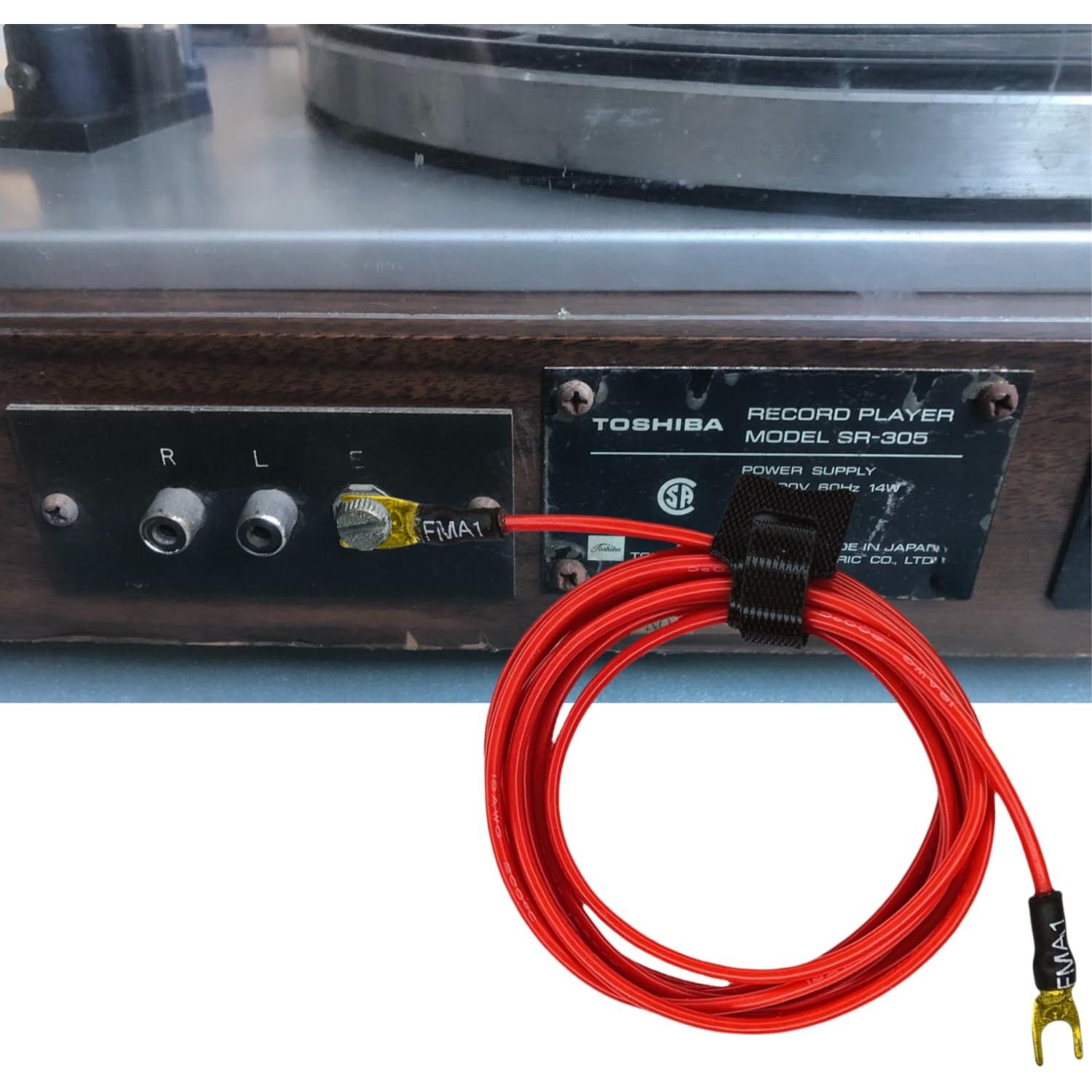 Cable de Tierra para Tocadiscos Funayama 1.83m OFC - Sin Zumbido