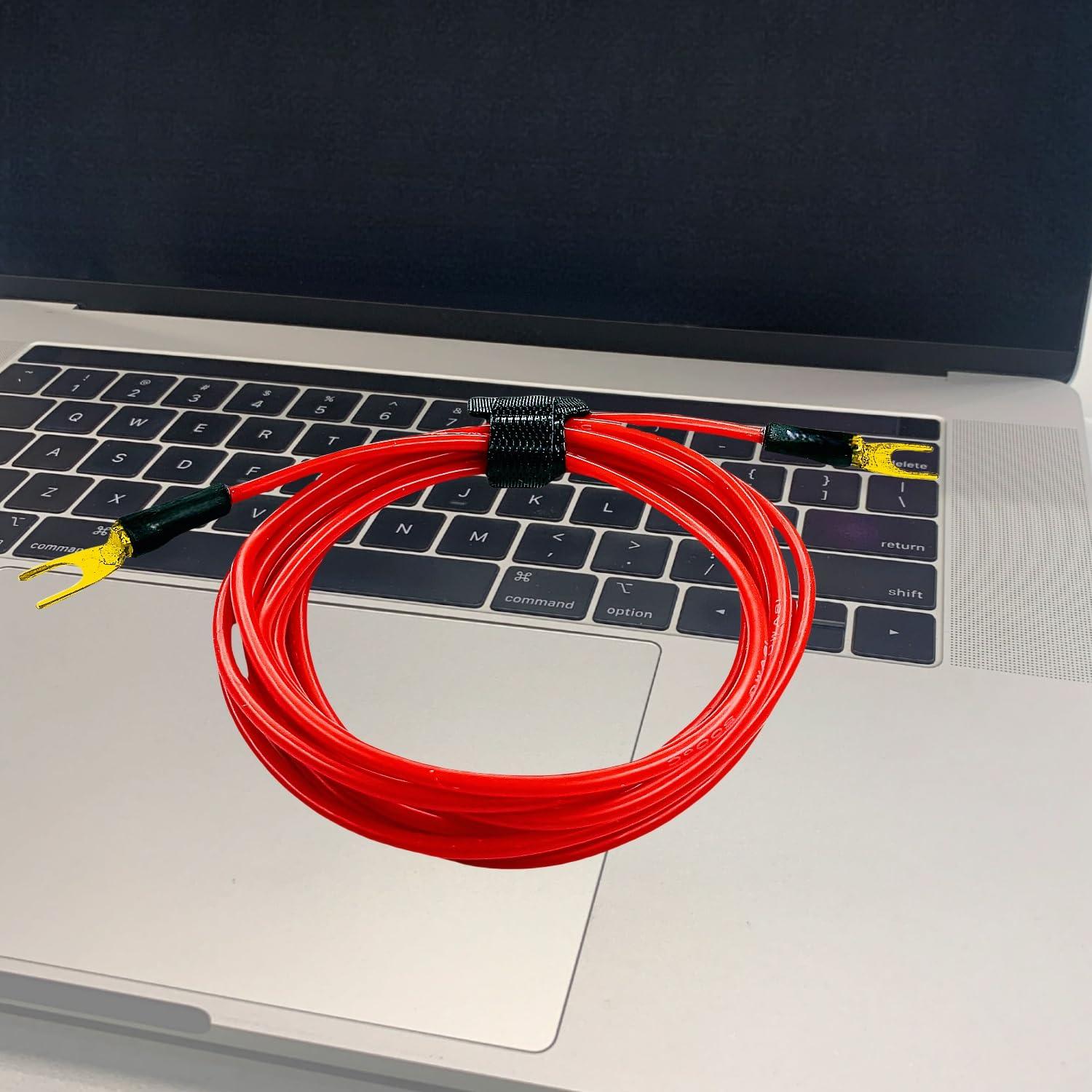 Cable de Tierra para Tocadiscos CDPMWVC 1.52m OFC Silicona