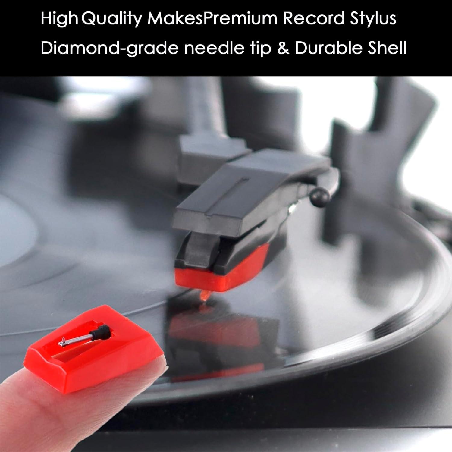 Agujas de Reemplazo para Tocadiscos de Vinilo - 5 Unidades - Alta Calidad