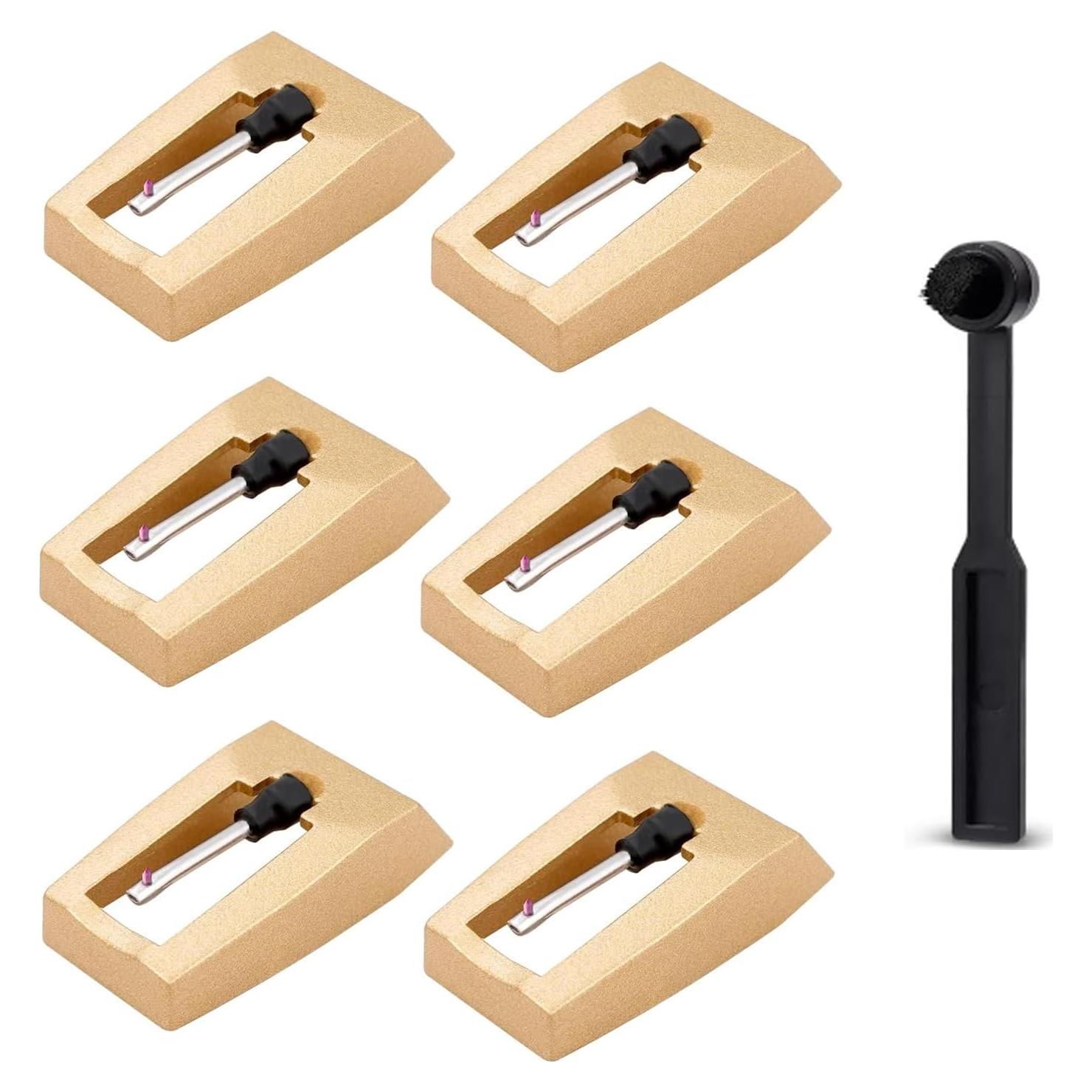 6 Agujas de Reemplazo para Tocadiscos ION Jensen Crosley