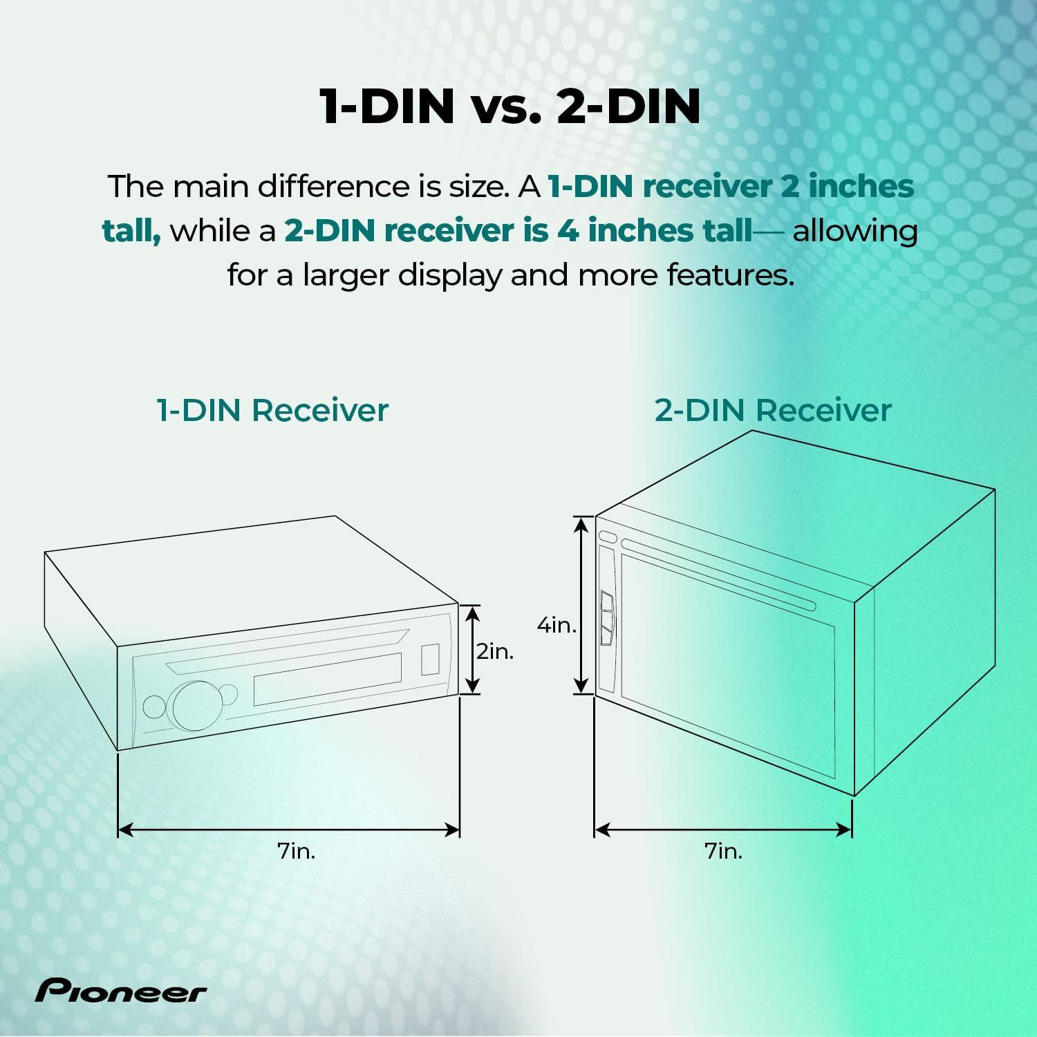 Receptor Multimedia Pioneer DMH-1800NEX Doble DIN 6.8" Bluetooth
