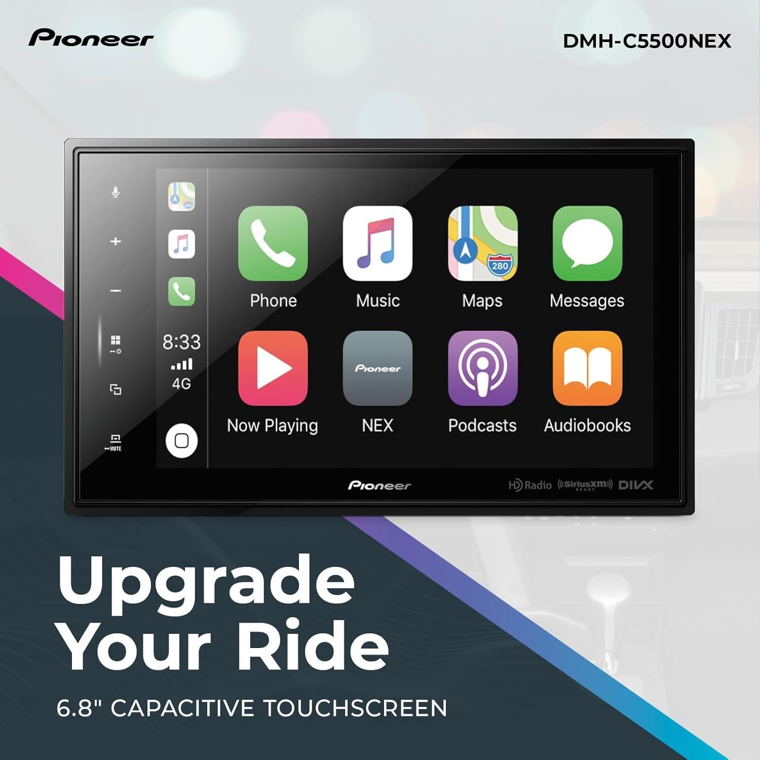 Receptor Multimedia Pioneer DMH-C5500NEX 8" CarPlay Bluetooth